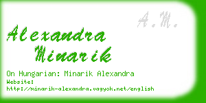 alexandra minarik business card